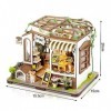 Cuteefun Kit Maison Poupee DIY, Miniature Maison de Poupee,Maquette en Bois a Construire, Un Cadeau danniversaire du père No