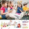 Aspiree LOOIKOOS Toddler Musical Instruments, Eco Friendly Musical Set for Kids Preschool Educational, Natural Wooden Percuss