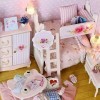 Wosune Kit de Maison de poupée, Mini Maison de poupée Miniature Stable et sûre pour la décoration de la Maison de la Chambre 