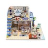 YOUCAI Maison Miniature à Construire Kit de Maison de Poupée Miniature Dollhouse en Bois pour Saint Valentin B 19 * 15 * 13CM