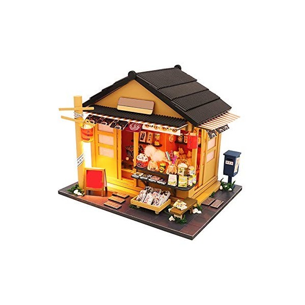 luckiner Meuble miniature en bois pour maison de poupée, bricolage lumineux