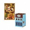 Kit de maison miniature Maison de poupée avec kit de meubles Kit de chambre créative avec LED Mini maison de poupée avec acce