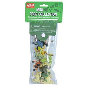 Wild Republic Polybag Mini Grenouille, Lot de Figurines, Douze Espèces Vivant dans la Grenouille, Cadeau pour Enfants, Super 