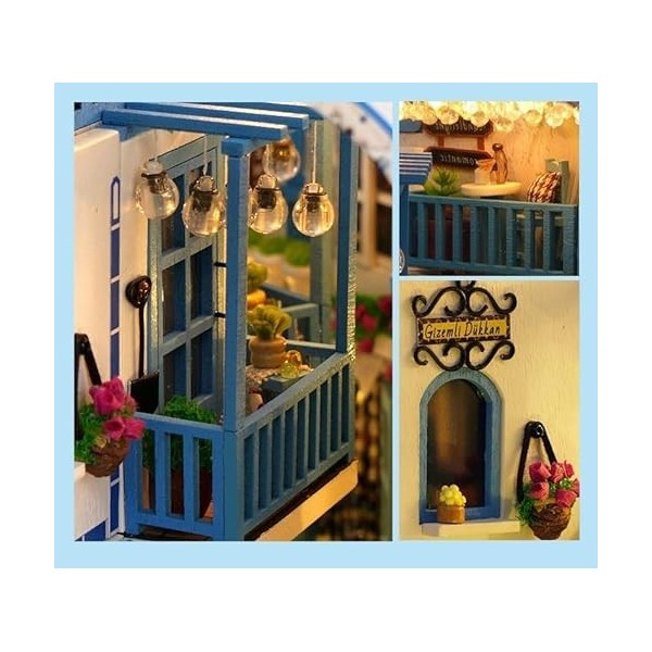 Book Nook Kit de Maison Miniature de Maison de poupée DIY, Insertion de bibliothèque de Puzzle en Bois 3D, décoration de Serr