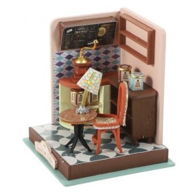 Abaodam 1 Ensemble Maison Miniature Mini Maison De Poupée Kit La Maison en Bois Maison De Poupée Kit Kits Modèle De Maison en