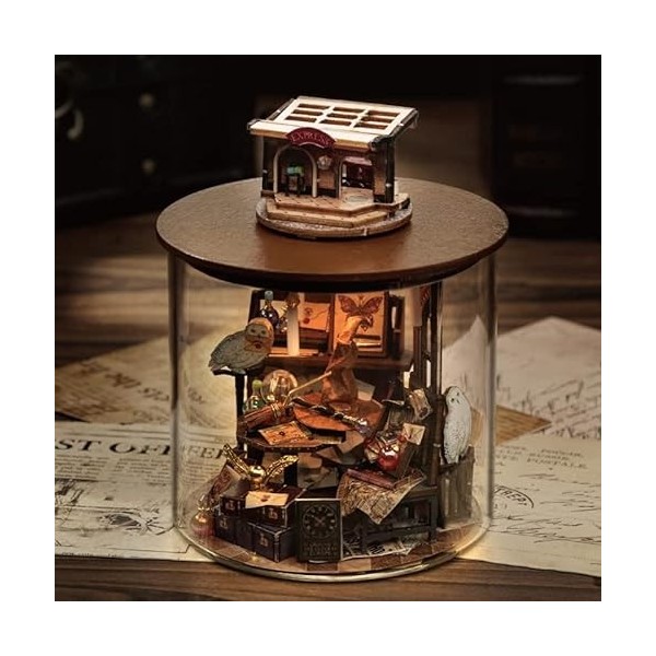 Fashion Yo Maison de poupée Harry Potter avec kit de meubles - Maison créative miniature 3D - Puzzle 3D - Jouet pour filles, 