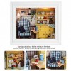 DIY Miniature Dollhouse, DIY Dollhouse, Mini House Kit Suspendu Cadre Photo Cadeaux danniversaire Ornement De Table Décor De