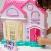 Baroni Toys Maison de Poupée avec Sons et Lumières, Maison de Poupée à 2 Étages avec Personnages et Accessoires Inclus, Jeu d