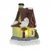 Totority 3 Pièces Micro Paysage Maison Maison De Poupée Décoration De Noël Embellissement De Noël Miniature Scène dhiver Sal