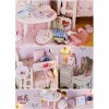 zottel Kit de Maison de poupée, Maison de poupée Miniature Pratique exquise et Mignonne pour Cadeau danniversaire/Noël/Saint