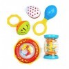 Halilit My First Baby Band Gift Set. Musical Instrument for Babies includes Egg Shaker, Cage Bell, Baby Maraca, Tube Shaker a