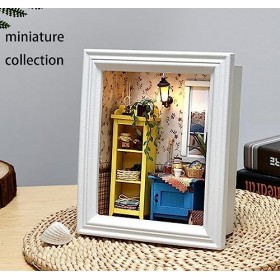 Maison de poupée miniature Tiny House Kit Kit de maison de poupée miniature bricolage Mini maison de poupée avec accessoires 