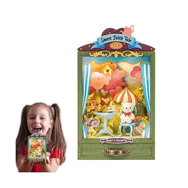 Générique Maison de Bricolage - Mini kit de Maison de poupée Bricolage - Kit de Maison de poupée de la série Garden avec Couv