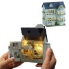 Kit de meubles miniatures en bois fait à la main avec LED, échelle 1:24, jouets créatifs en bois pour adultes, amis, amoureux