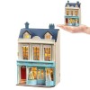 Kit de meubles miniatures en bois fait à la main avec LED, échelle 1:24, jouets créatifs en bois pour adultes, amis, amoureux