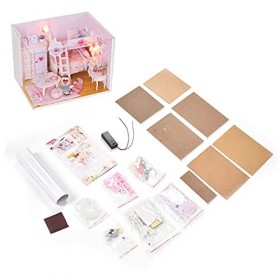 Maison de poupée Miniature, Kit de Maison de poupée Longue durée de Vie pour Les Enfants pour la décoration de la Maison de l