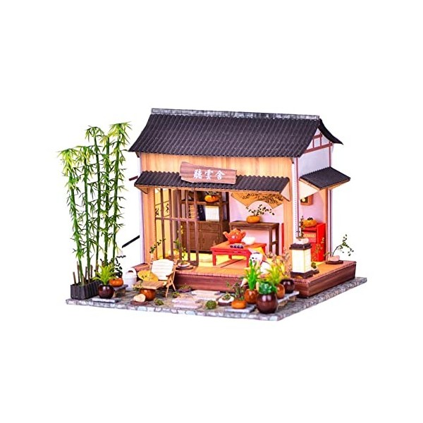 Kit de Maison de Poupée Bricolage Chinois Artisanat Modèle de Maison de Poupée Fait à La Main Cadeau Créatif