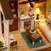 Weikeya Miniature de Maison de poupée, Artisanat Fait Main de Maison pour la décoration de pièce pour Le Cadeau pour des Enfa