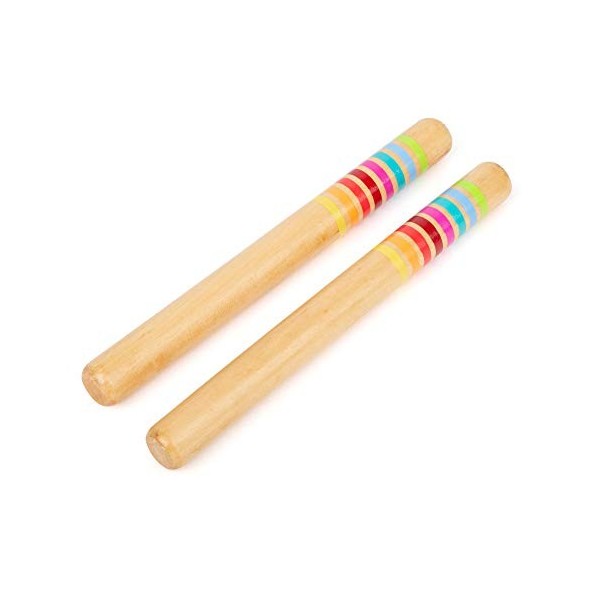 Small Foot 11496 Barres de Son en Bois, Instrument de Musique pour Enfants, Groupe de Produits Sound Jouets, Multicolore