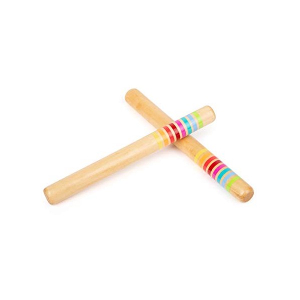 Small Foot 11496 Barres de Son en Bois, Instrument de Musique pour Enfants, Groupe de Produits Sound Jouets, Multicolore