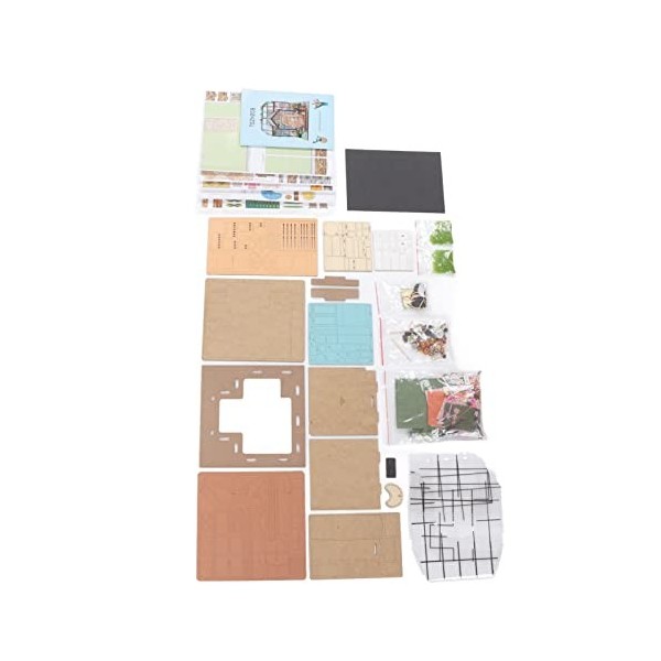 Gedourain Kit de Maison de poupée Miniature à Faire soi-même, cultiver la Patience Puzzle Jouet Beau Pratique pour Le Diverti