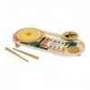 Manhattan Toy Beats to Go en Bois Enfant en Bas âge et Jouet de Musique préscolaire Instrument de Musique Xylophone, Tambour,