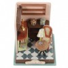 Vaguelly 1 Set Les Kits De Maison Mini Maison De Poupée Modèles De Kit Maisons Minuscules Jouets Assemblage De Maisons Minusc