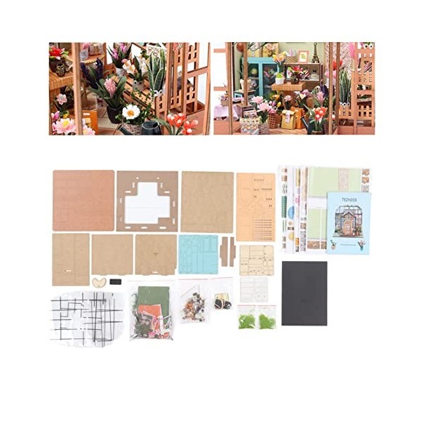 FOLOSAFENAR Jouet de Puzzle, échelle 1:24 Beau kit de Maison de poupée Miniature Bricolage Pratique pour la Maison