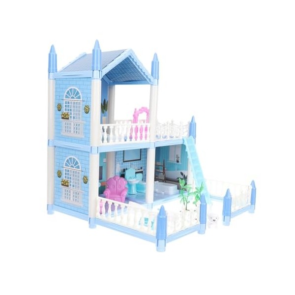 Toyvian 1 Ensemble Jouet De Château De Conte De Fées Puzzle 3D Maison De Poupée Modèle Kit De Construction Cadeaux Miniatures