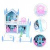 Toyvian 1 Ensemble Jouet De Château De Conte De Fées Puzzle 3D Maison De Poupée Modèle Kit De Construction Cadeaux Miniatures