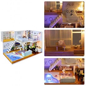 Schildeng Kit de maison de poupée à monter soi-même avec mouvement musical pour Noël et anniversaire