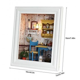 Cadre Photo De Maison De Poupée, Kit De Mini Maison De Conception De Bricolage avec des Cadeaux danniversaire De Meubles Déc