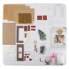 Kit de Maison de poupées Miniatures, Adorable Maison de poupée Faite à la Main pour Cadeau pour Enfants pour la décoration de