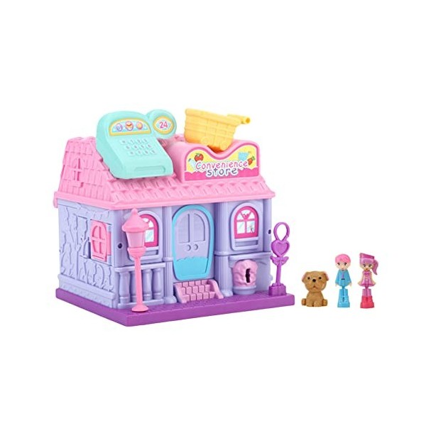 URFEDA Maison de poupées pour Enfants 2-in-1 Convertible Maison Magique avec Meubles et Poupée Jeux de Maison de poupées pour