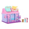 URFEDA Maison de poupées pour Enfants 2-in-1 Convertible Maison Magique avec Meubles et Poupée Jeux de Maison de poupées pour