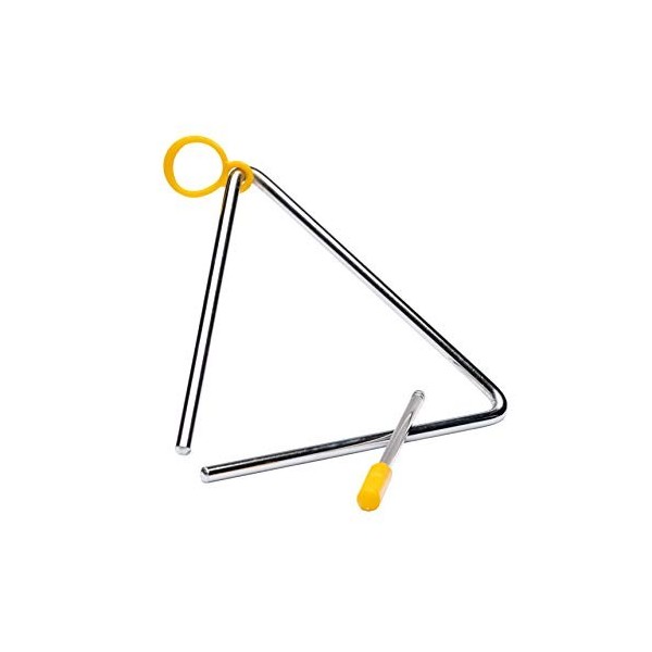 FUZEAU - 8268 - Triangle Musical - Musique Percussion - En Acier + batte ou mailloche - Jouer des Sons Cristallins et Scintil