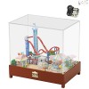 XLZSP Maison de poupée miniature avec meubles - Grande roue rotative - Puzzle 3D assemblé - Cadeau danniversaire pour le Nou