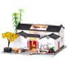 XLZSP BM805 Kit de maison de poupée en bois, modèle architectural chinois ancien 3D, maison miniature pour nouvel an, cadeau 