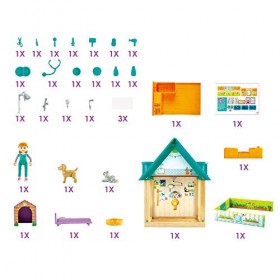 Jouet Hape Clinique Vétérinaire en Bois Colorée - Jeux pour enfants à partir de 3 ans - Composé de 31 pièces - Jeu dImitatio