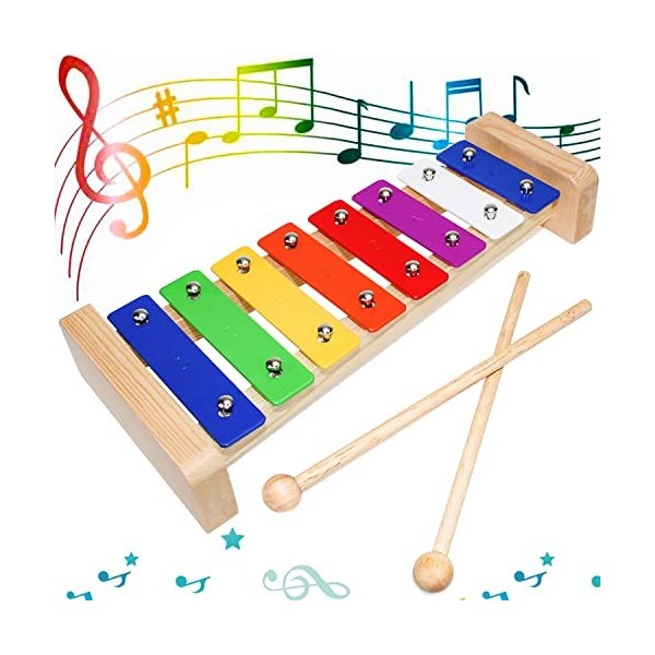 Xylophone Bois Instrument de Musique pour Bebe Enfant Adulte Glocke