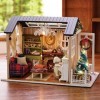 Kit de maison de bricolage, Delaman DIY Doll House Dollhouse Miniature DIY House Kit 1PC 3 