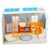 Toyvian 1 Ensemble De Jouets De Maison De Poupée Micro Jouets Mini Accessoires Bébé Poupée Playset Salle De Bain Lavabo Brico