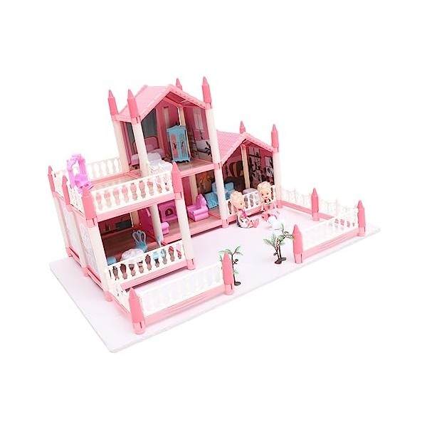 Toyvian 1 Jeu Jouets pour Enfants Jouet Imitation Villa Casse-tête Maison De Poupée Bricolage Villa Simulée Jouets pour Fille