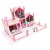 Toyvian 1 Jeu Jouets pour Enfants Jouet Imitation Villa Casse-tête Maison De Poupée Bricolage Villa Simulée Jouets pour Fille