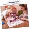 Toyvian 1 Jeu Jouets pour Enfants Jouet Imitation Villa Casse-tête Maison De Poupée Bricolage Villa Simulée Jouets pour Fille