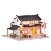 TOPBSFARNY Kit de maison de poupée miniature avec lumières LED à monter soi-même, modèle de maison de poupée, meubles en bois