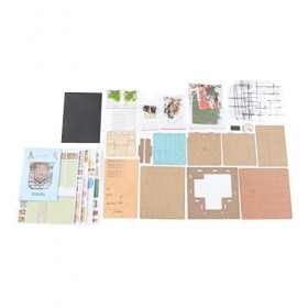 Kit de Maison de Poupée Miniature Bricolage, Puzzle Dollhouse Puzzle Toy 1:24 Scale DIY Miniature Dollhouse for Home Party En