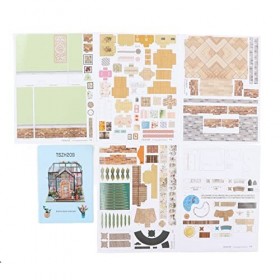 Kit de Maison de Poupée Miniature Bricolage, Puzzle Dollhouse Puzzle Toy 1:24 Scale DIY Miniature Dollhouse for Home Party En