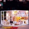 Kit de Maison de poupée Miniature, kit de Maison de poupée Bricolage Mouvement Portable for Enfants for Adulte Color : Deful