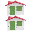 Unomor 1Pc Simulation Maison Modèle Mini Village Maisons PVC Petite Maison Modèle Maison De Poupée Villa Maison Simulation Ma